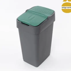Cubo reciclaje con tapa basculante 35L