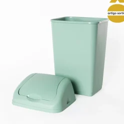 Cubo reciclaje con tapa 35L