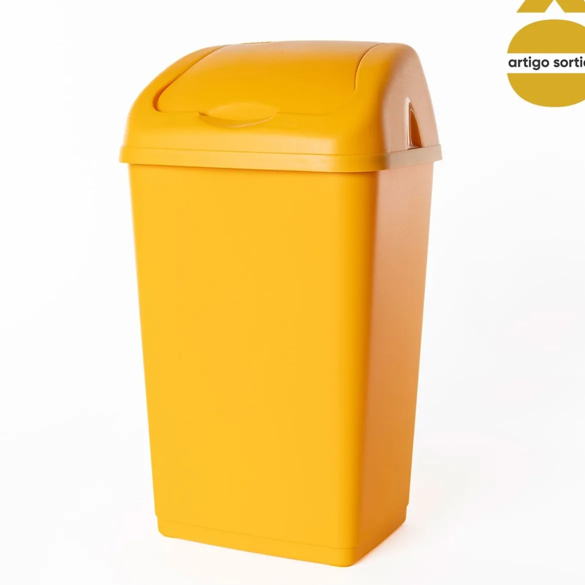 Cubo reciclaje con tapa 35L