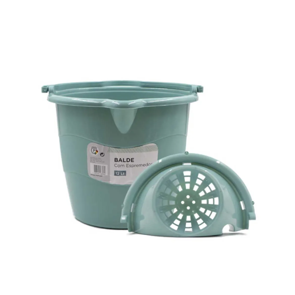 Cubo Redondo Con Escurridor 12L
