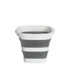 Cubo Retráctil Gris Y Blanco 5L
