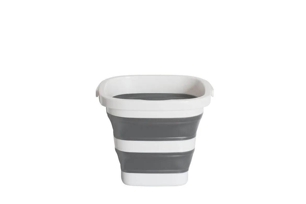 Cubo Retráctil Gris Y Blanco 5L