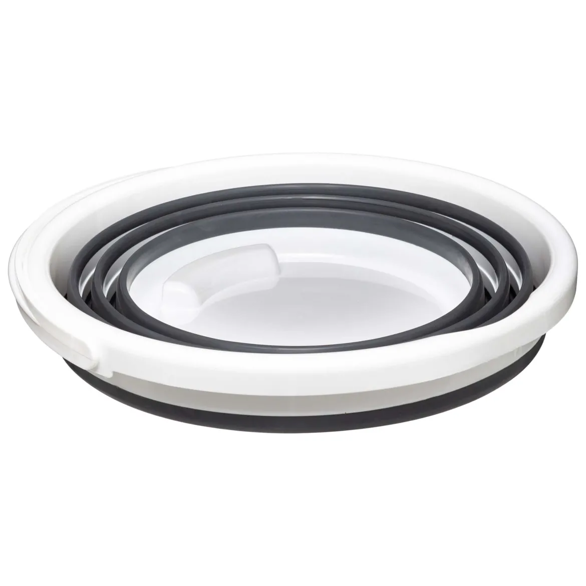 Cubo Retráctil 10L Blanco/Gris