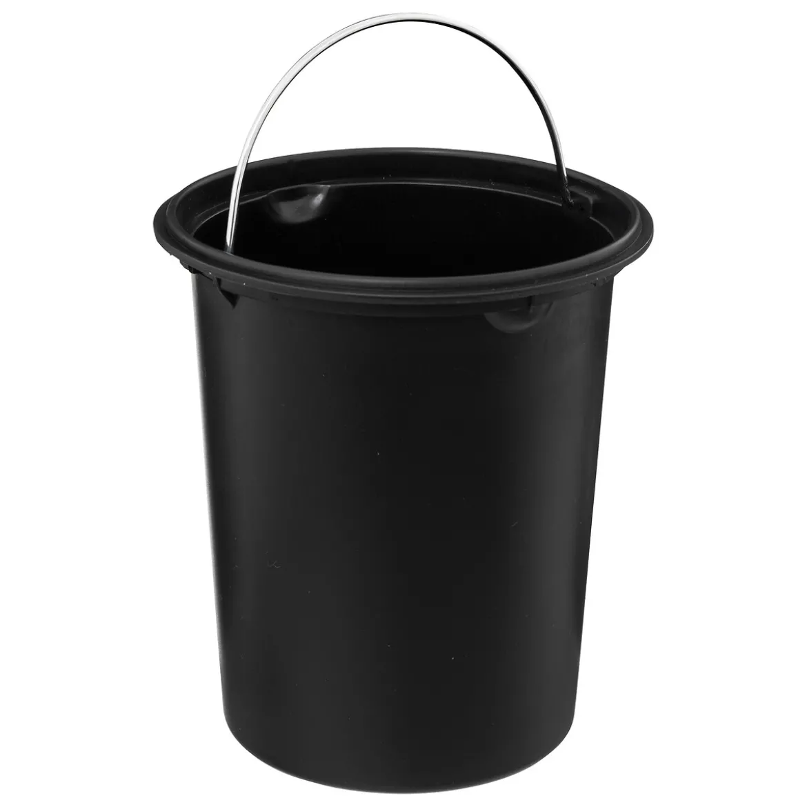 Cubo wc negro de metal soft close 3L