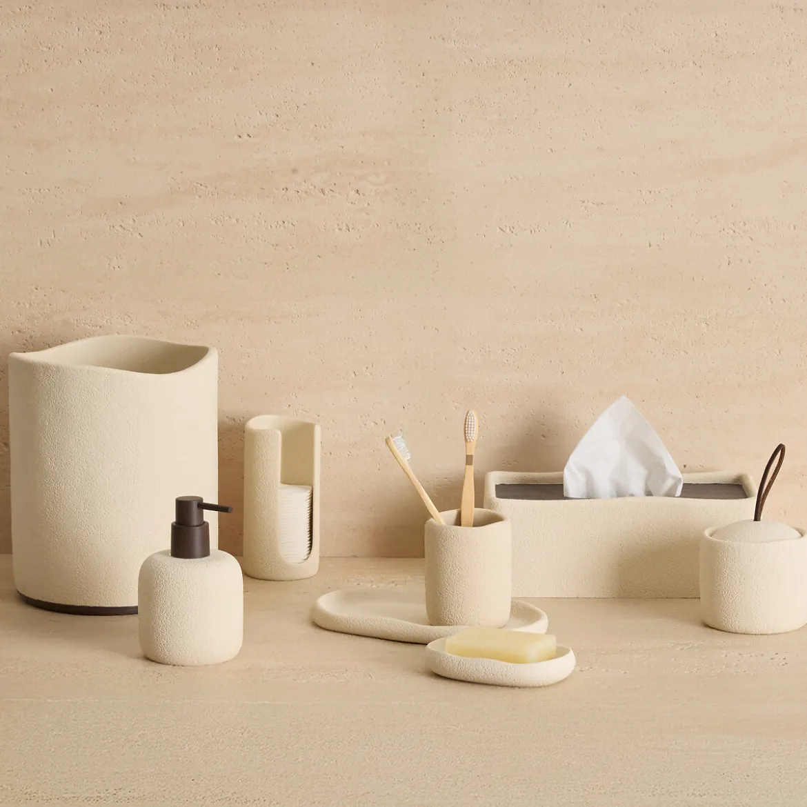 Cubo wc OLEYA beige 5L