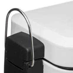 Cubo wc rectangular blanco 5L