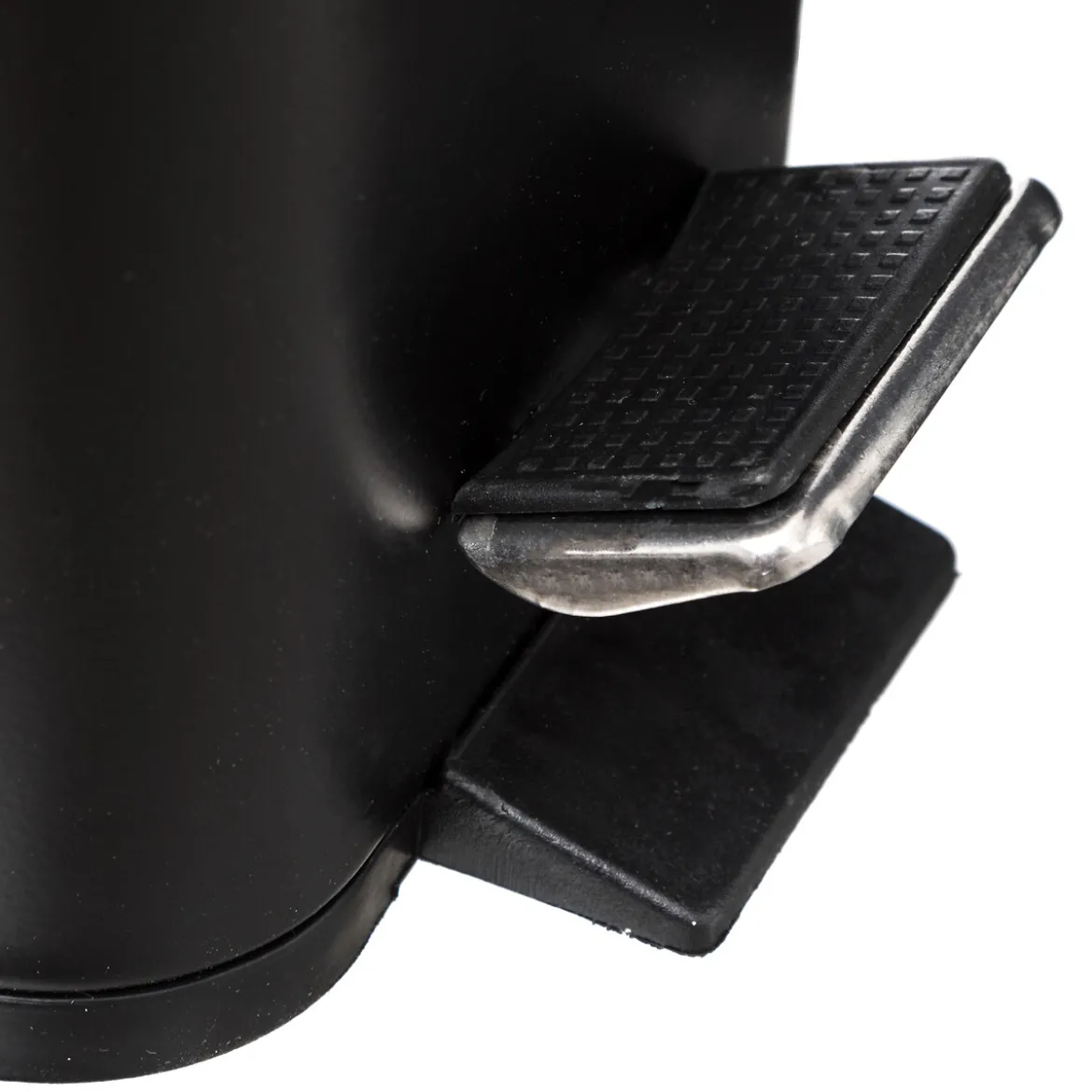 Cubo wc rectangular negro 5L