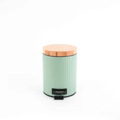 Cubo wc verde de metal 5L