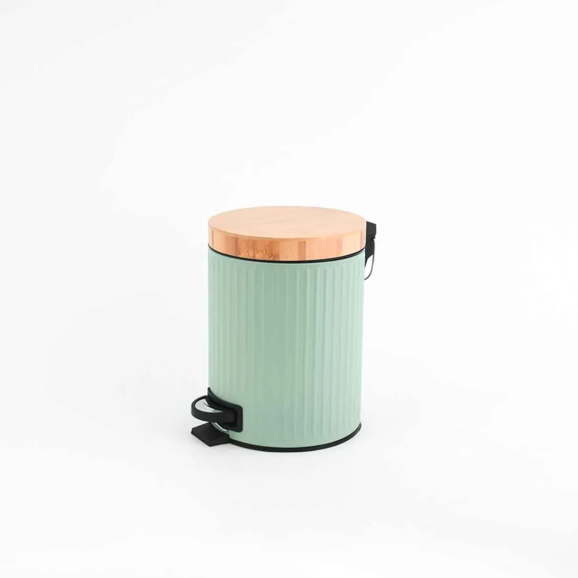 Cubo wc verde de metal 5L