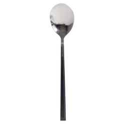 Cuchara de mesa LUNE inox con mango negro