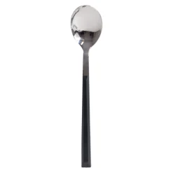 Cuchara de postre inox con mango negro