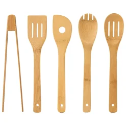 Cuchillos+Utensilios C/Soporte De Bambú