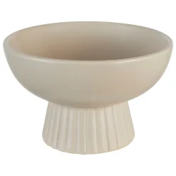 Cuenco CHAYA beige de cerámica 14x22x22cm