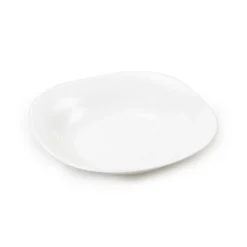 Cuenco Cuadrado Cerámica Blanco 18Cm