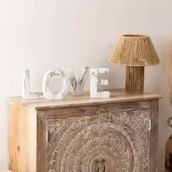 Decoración de cerámica efecto mármol love OLEN