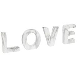 Decoración de cerámica efecto mármol love OLEN