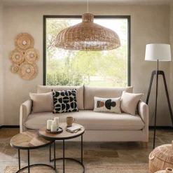 Decoración De Pared De Rafia 91x64Cm