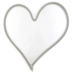 Decoración mural led neon corazón