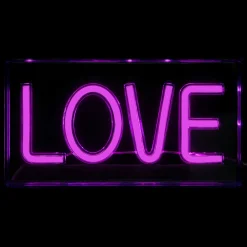 Decoración mural led Neon love
