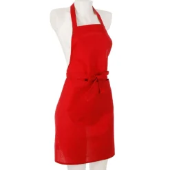 Delantal Rojo Con Bolsillo 60x80Cm
