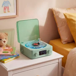 Despertador con altavoz y proyector
