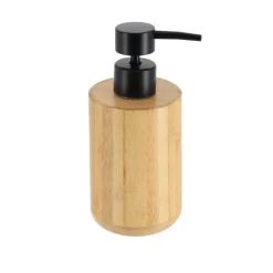 Dispenador Jabón Líquido Redondo De Bambú
