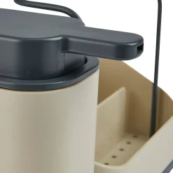 Dispensador de detergente 4 en 1 beige 0.3l