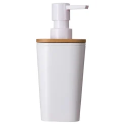 Dispensador De Jabón Liq.C/Tapa De Bambú