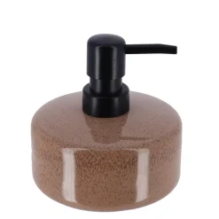 Dispensador jabón líquido de cerámica gris pardo