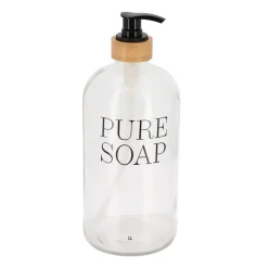 Dispensador Jabón Líquido De Vidrio Pure Soap