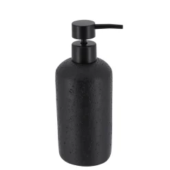 Dispensador Jabón Líquido Negro Efecto Piedra