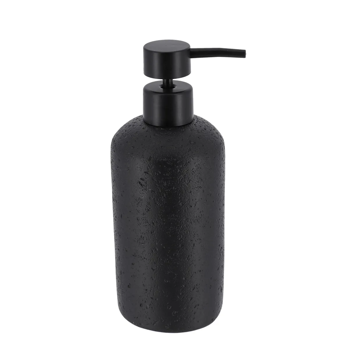 Dispensador Jabón Líquido Negro Efecto Piedra