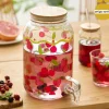 Dispensador para líquidos FRUITY de vidrio 4L