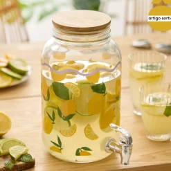 Dispensador para líquidos FRUITY de vidrio 4L