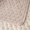 Edredón CAMILA beige de terciopelo 160x220cm