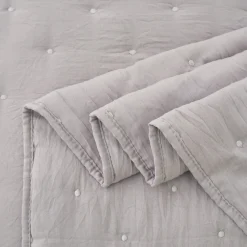 Edredón LUISA gris 140x220cm
