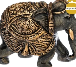 Elefante Decorativo De Resina 9x6x11Cm