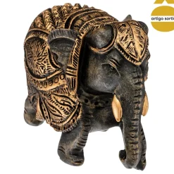 Elefante Decorativo De Resina 9x6x11Cm