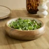 Ensaladera AVA blanca de madera mango 31cm