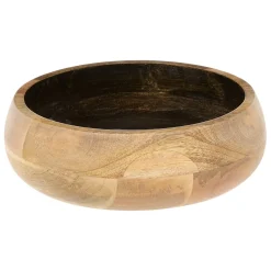 Ensaladera AVA negra de madera mango 25cm