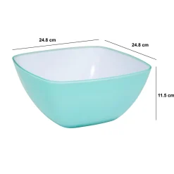 Ensaladera cuadrada azul claro 25cm