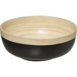Ensaladera De Bambú Negra 20Cm