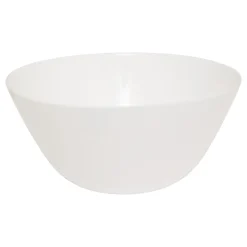 Ensaladera LOUISE blanca de vidrio 24cm