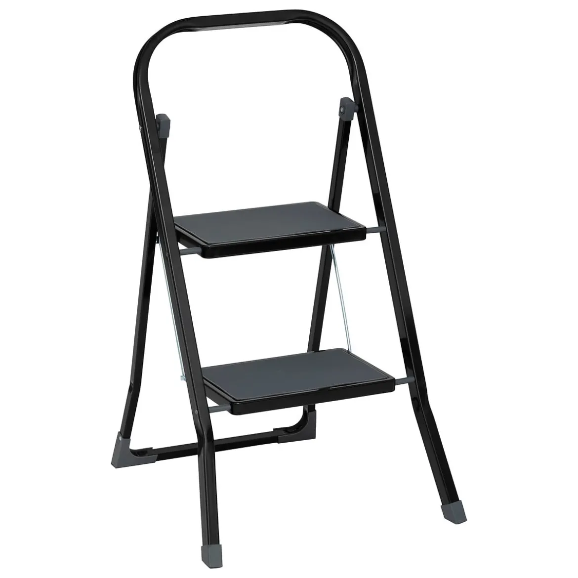 Escalera con 2 peldaños metálicos