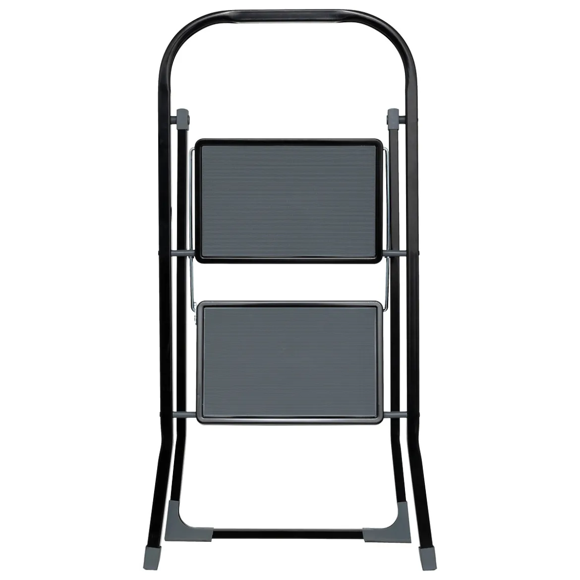 Escalera con 2 peldaños metálicos