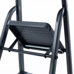 Escalera Negra Con 4 Gradas