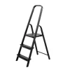 Escalera Negra Con 3 Peldaños De Aluminio 130cm