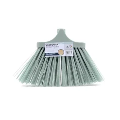 Escoba Dura De Pvc Azul Piedra