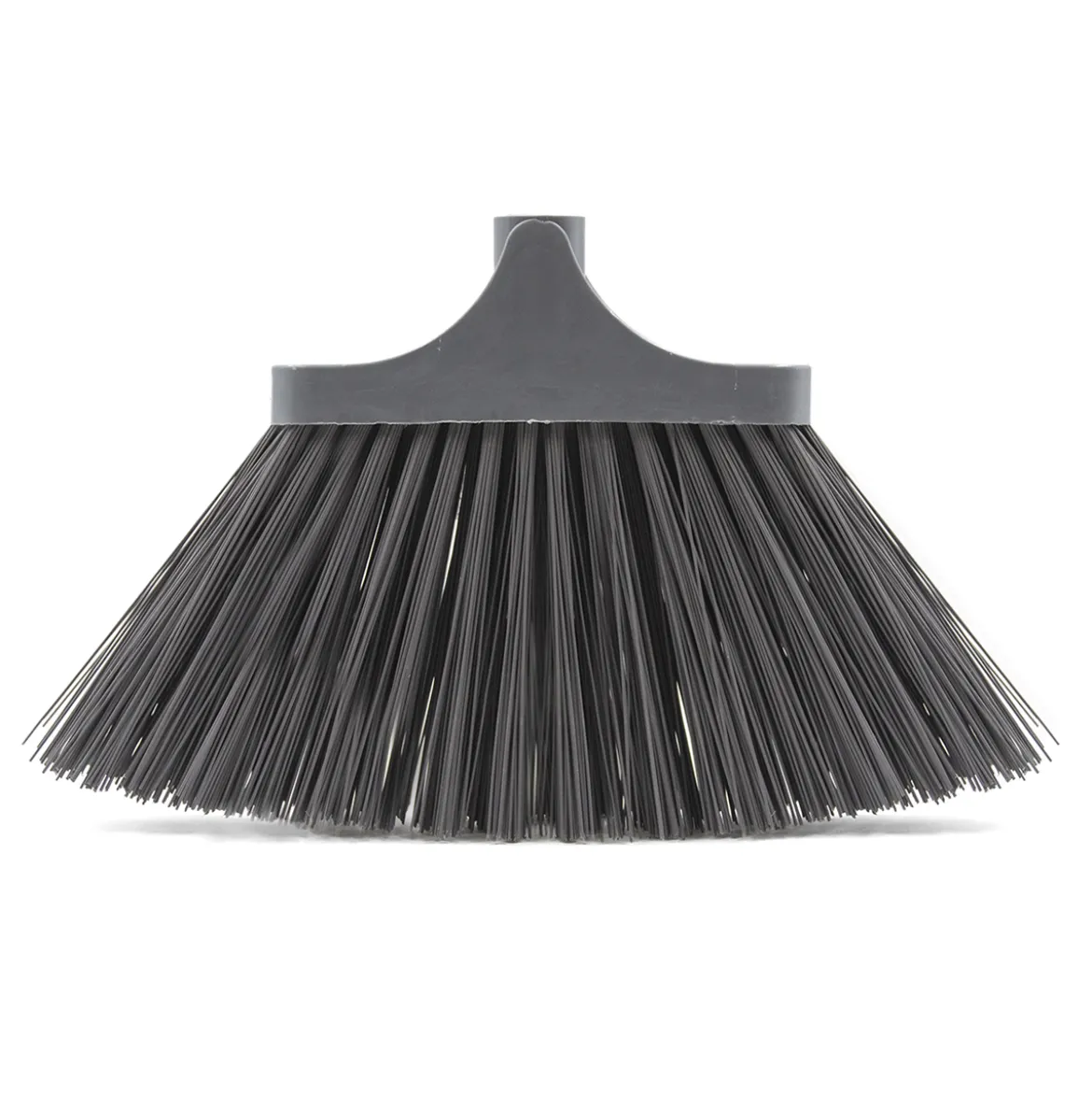 Escoba Dura De Pvc Gris