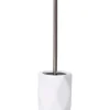 Escobilla De Baño De Metal Blanca